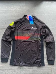 2 Maillots Run Santini homme manches longues T:S e... - 1
