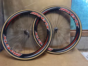 Paire de roues carbone Matrix boyaux - 1