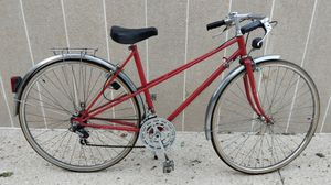Vélo ville femme vintage taille M rouge 10 vitesse... - 1
