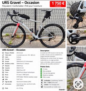 BMC GRAVEL URS Nouveau prix - 1