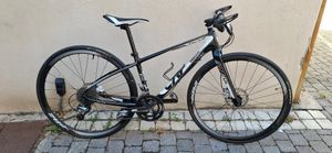 Vélo route Femme cadre carbone cintre droit frein ... - 1