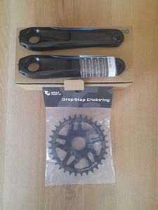 Pedalier Shimano EP8 XTR 160mm + Plateau woolTouth... - 1