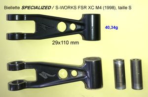 biellettes SPECIALIZED / S-WORKS FSR XC M4 (1998) ... - 1