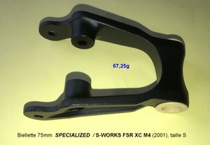 Biellette 75mm SPECIALIZED VTT modèle S-WORKS FSR ... - 1