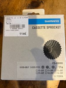 Cassette ultegra 11 vitesses 11 30 - 1