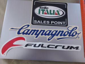 3 autocollants campagnolo fulcrum selle italia - 1