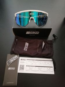 Lunettes Scicon Aerowing White gloss, blue mirror  - 1