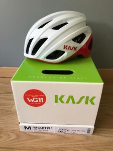 Casque KASK Mojito³ blanc/rouge Taille M - 1