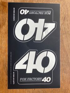Stickers de fourche FOX 40 - 1