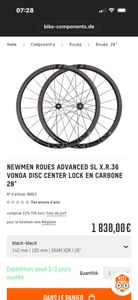 Roue Gravel Newmen sl xr advanced 36 mm  - 1