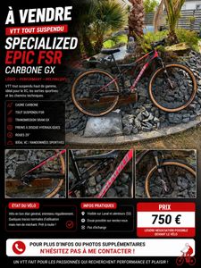 VTT specialized epic fsr carbone gx 29 - 1