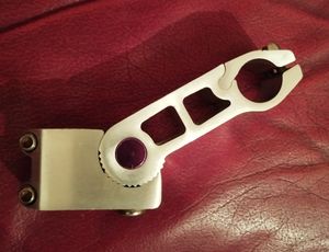 Potence relevée réglable 25,4 x 28,6 x 110mm argen... - 1