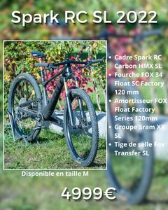 Scott Spark RC SL, 2022 taille M - 1
