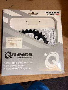 Plateau ovale Rotor Q-Rings 36T - 110 BCD (4 trous... - 1
