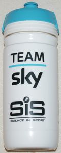 Bidon vélo - team "SKY" - 550ml - blanc/bleu ciel - 1