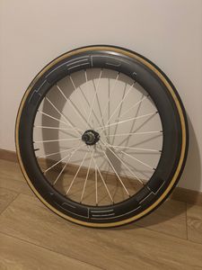 Roue arrière HED Jet 6 carbone – boyau - patins - 1