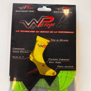 Socquettes compression basse WeRun vert 35 - 38 - 1