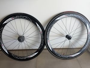 Paire de roue carbone artisanale ligaturées 11 vit... - 1