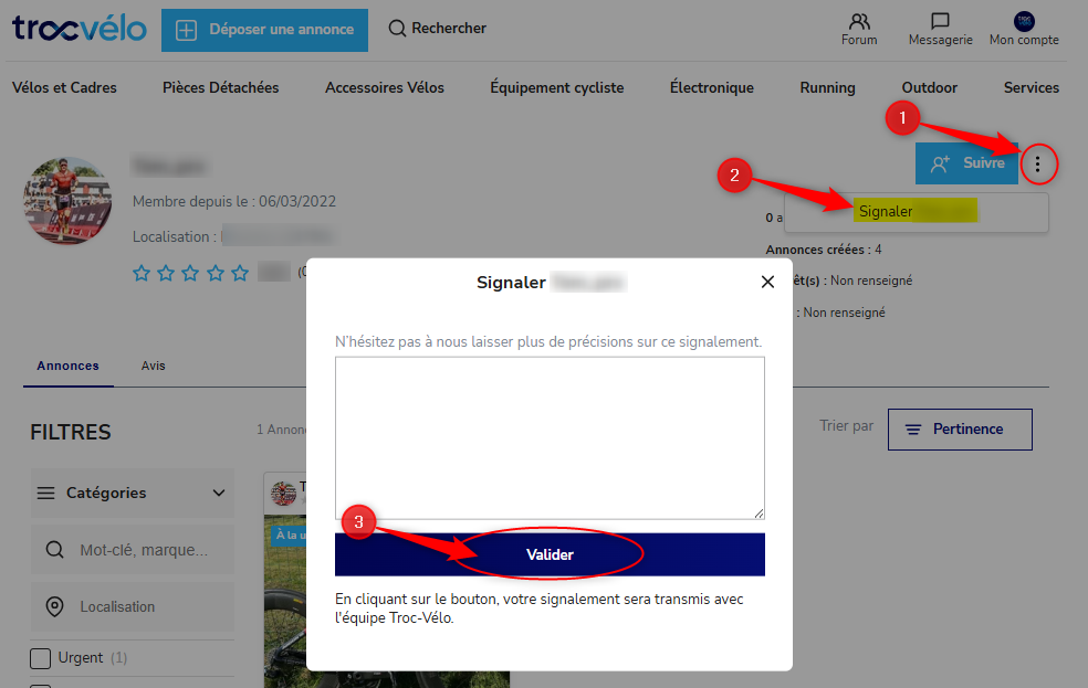 Signalement de compte